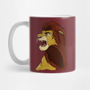 African Cartoon Lion Mug